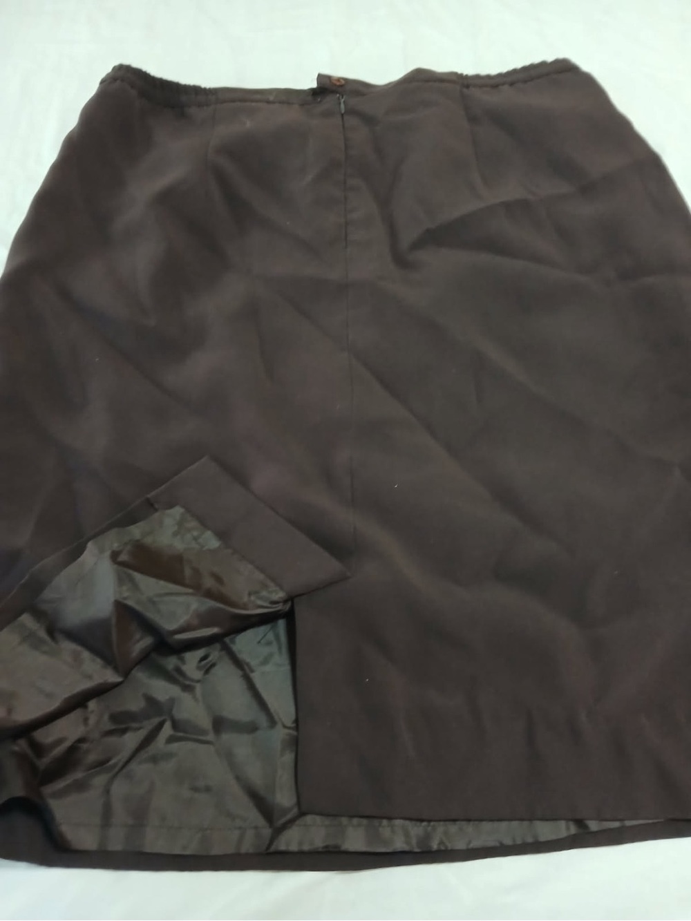 Dark Brown Dress skirt - Classic Straight Fit